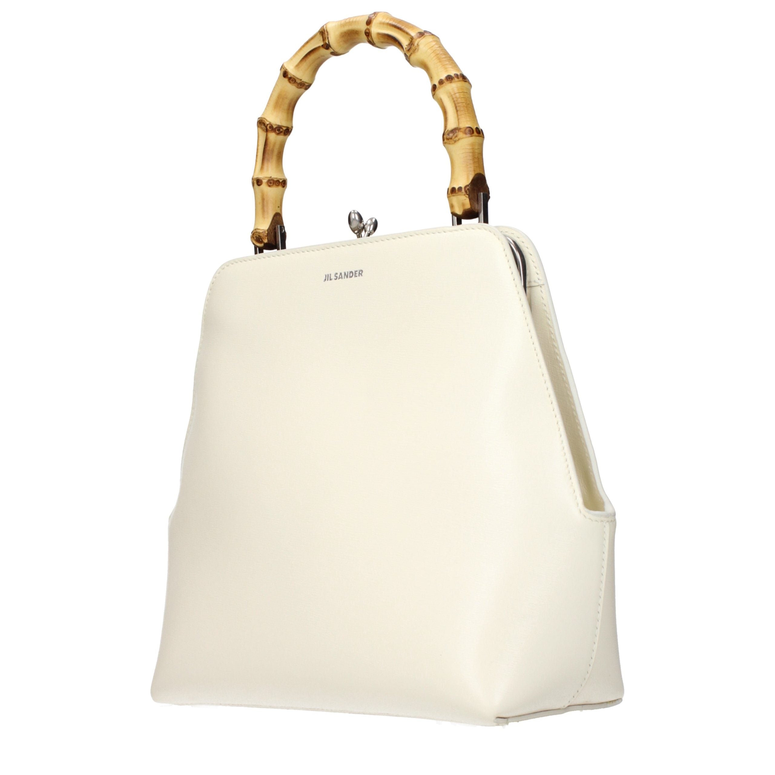 Jil Sander Beige Leather Women's Handbag