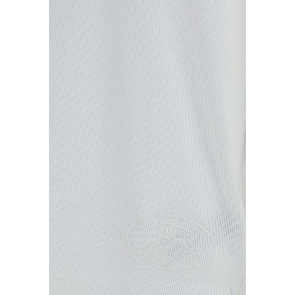 Burberry White Cotton Long Sleeve Men's T-Shirt
