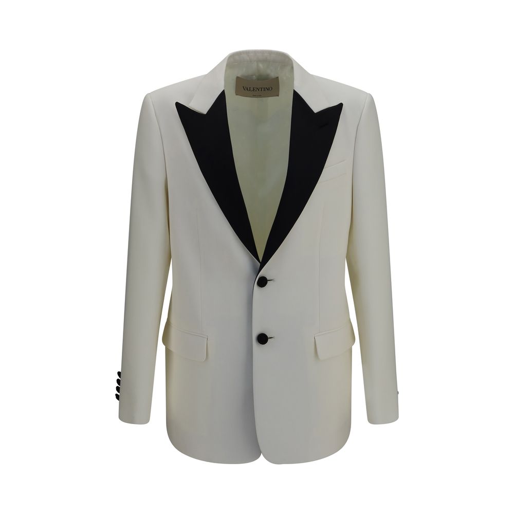 Valentino Garavani White Wool Oves Aries Men's Blazer