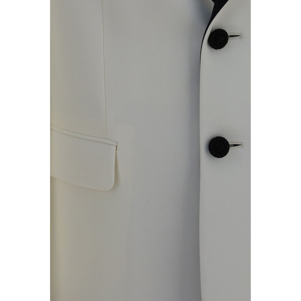 Valentino Garavani White Wool Oves Aries Men's Blazer