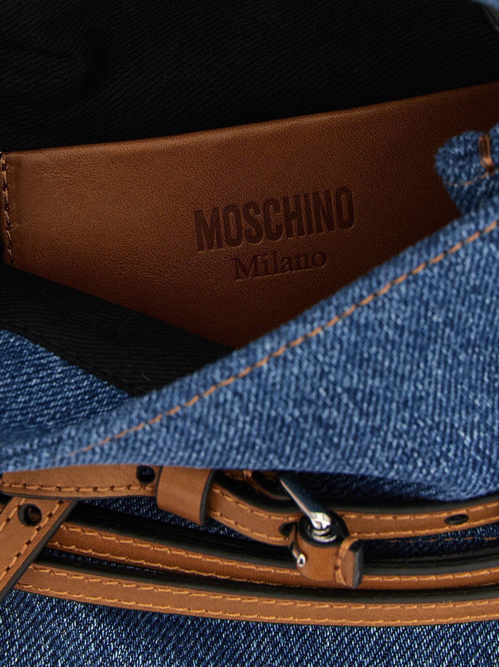 Moschino Blue Cotton Women's Handbag