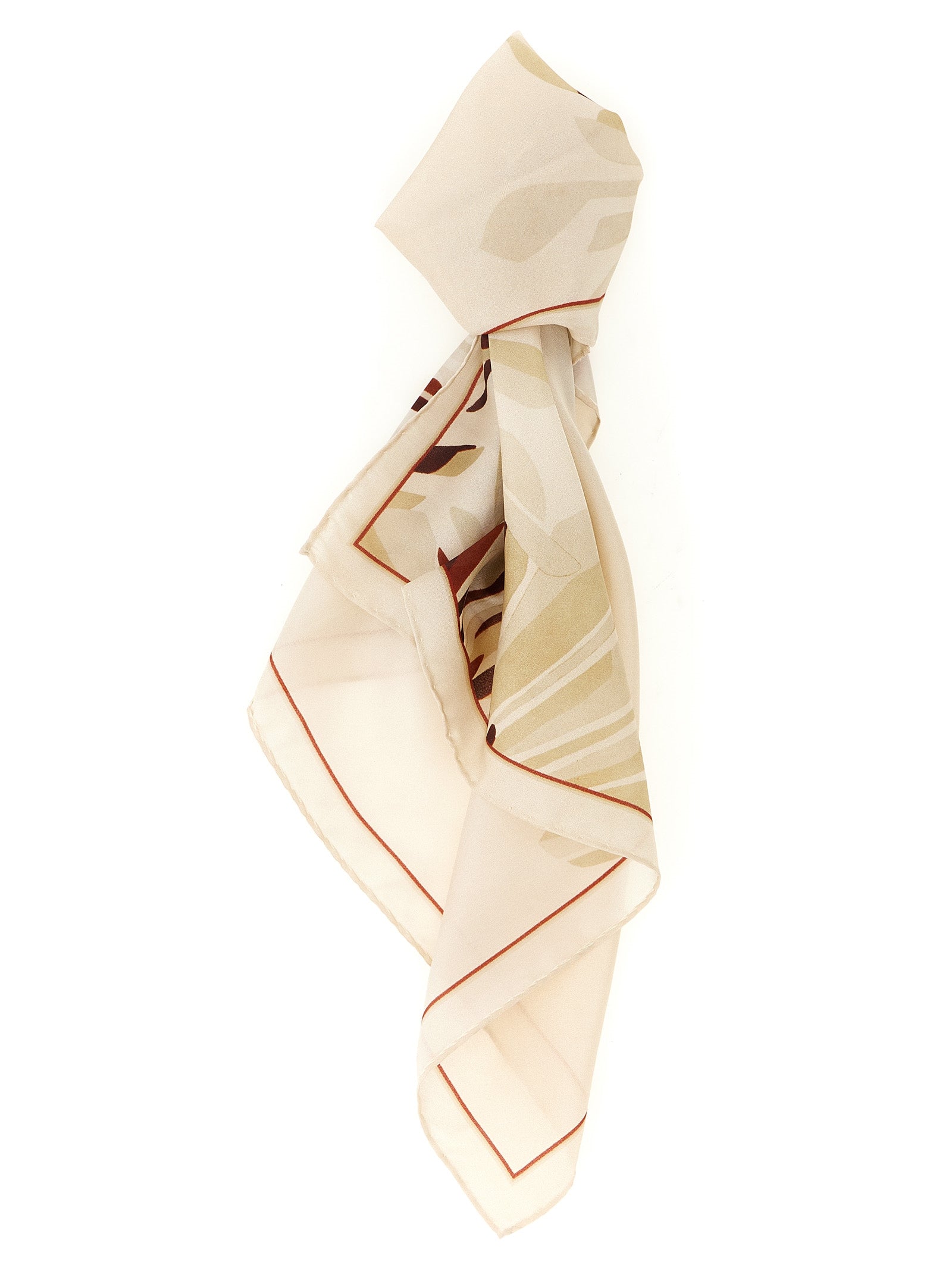 Brunello Cucinelli Beige Silk Women's Scarf