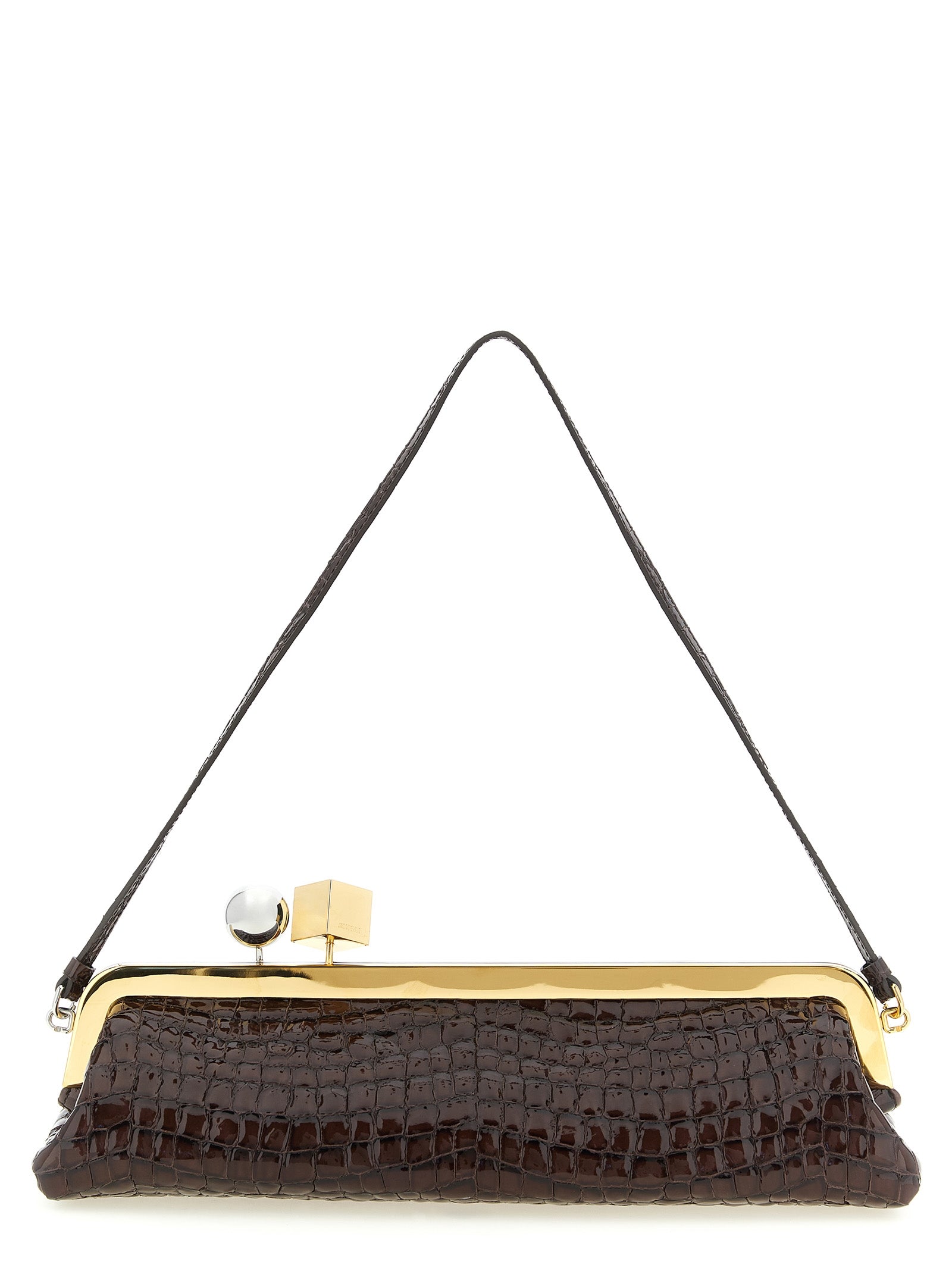 Jacquemus Brown Goatskin Clutch Women's Bag