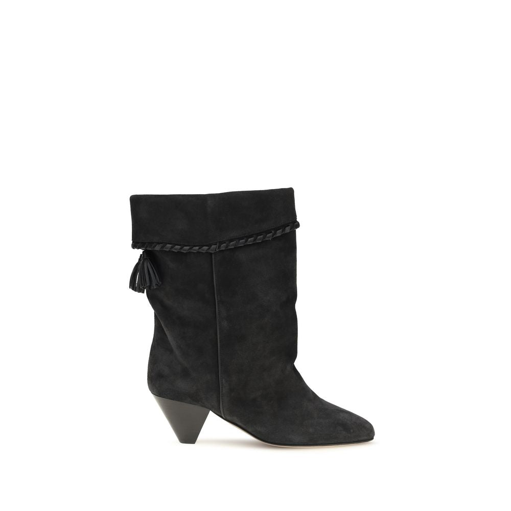 Isabel Marant Black Calf Leather Bos Taurus Women's Boots