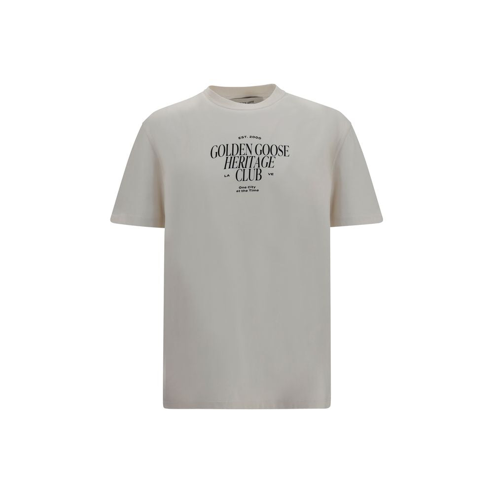 Golden Goose White Cotton Men's T-Shirt