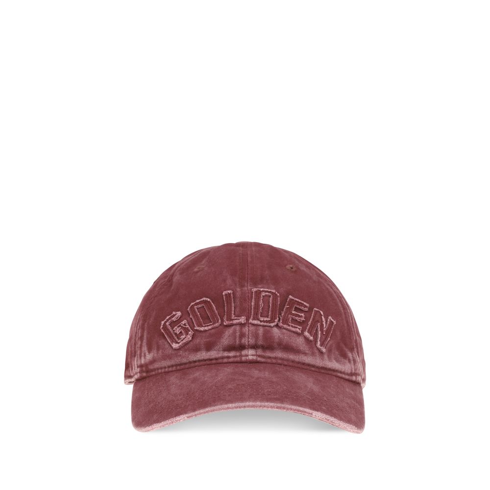 Golden Goose Bordeaux Cotton Cap (Baseball Women's Hat)