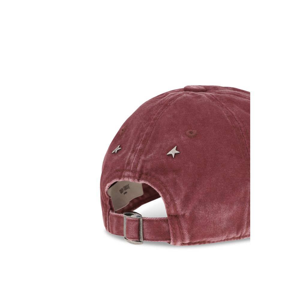 Golden Goose Bordeaux Cotton Cap (Baseball Women's Hat)