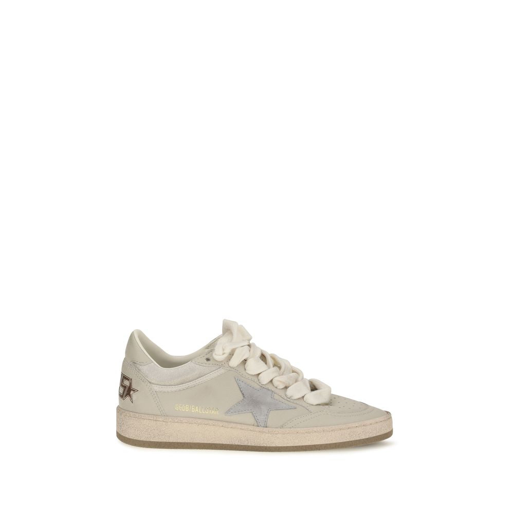 Golden Goose Beige Calf Leather Bos Taurus Low Top Women's Sneakers