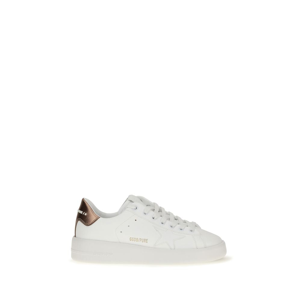 Golden Goose White Calf Leather Bos Taurus Low Top Women's Sneakers