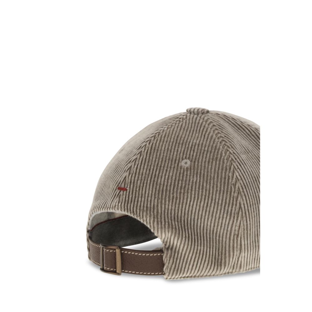 Brunello Cucinelli Beige Cotton Cap (Baseball Men's Hat)