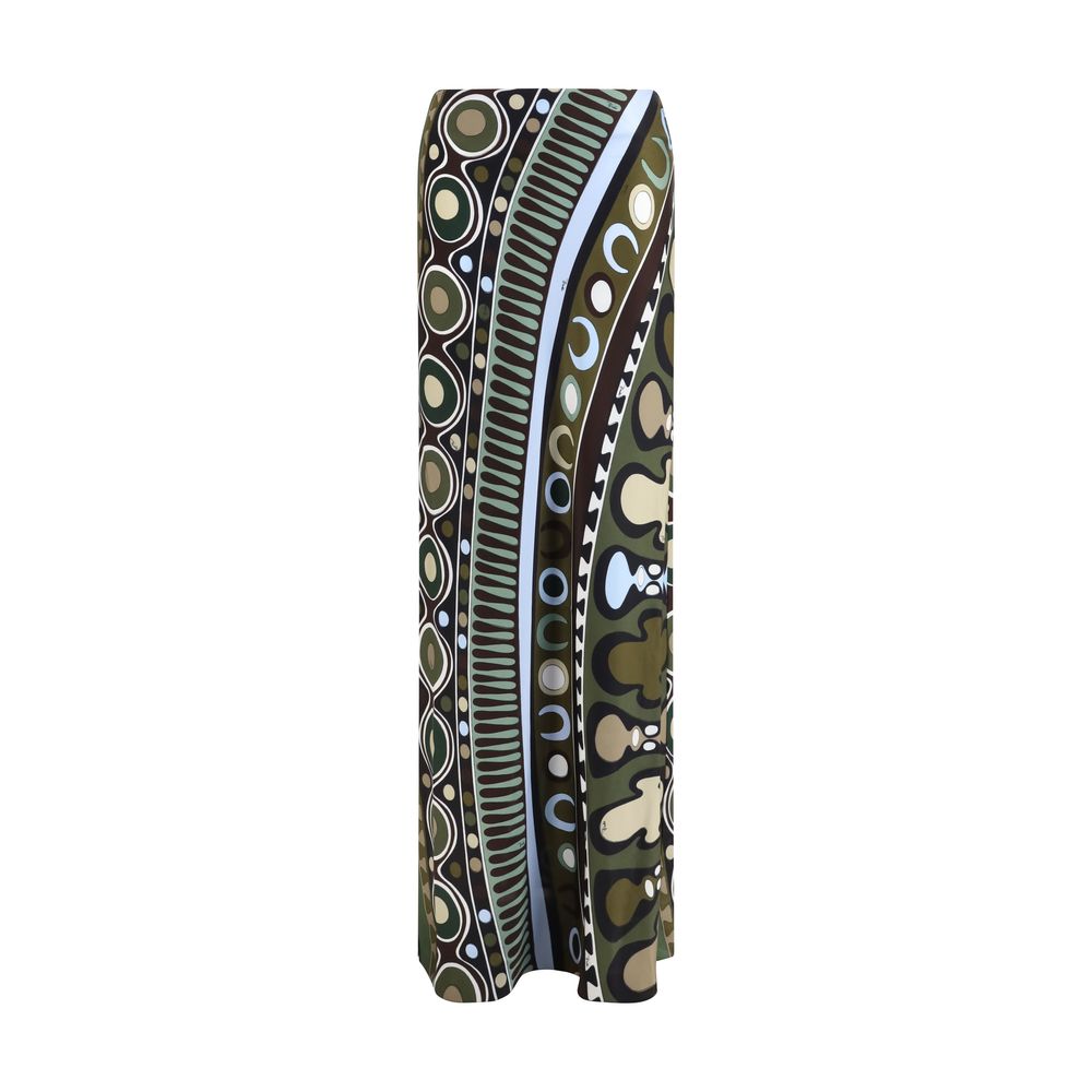 Emilio Pucci Multicolor Viscose Long Women's Skirt