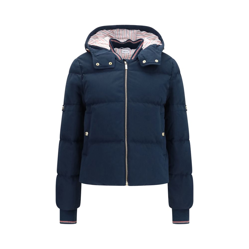 Thom Browne Blue Cotton Full-Length Women's Jacket