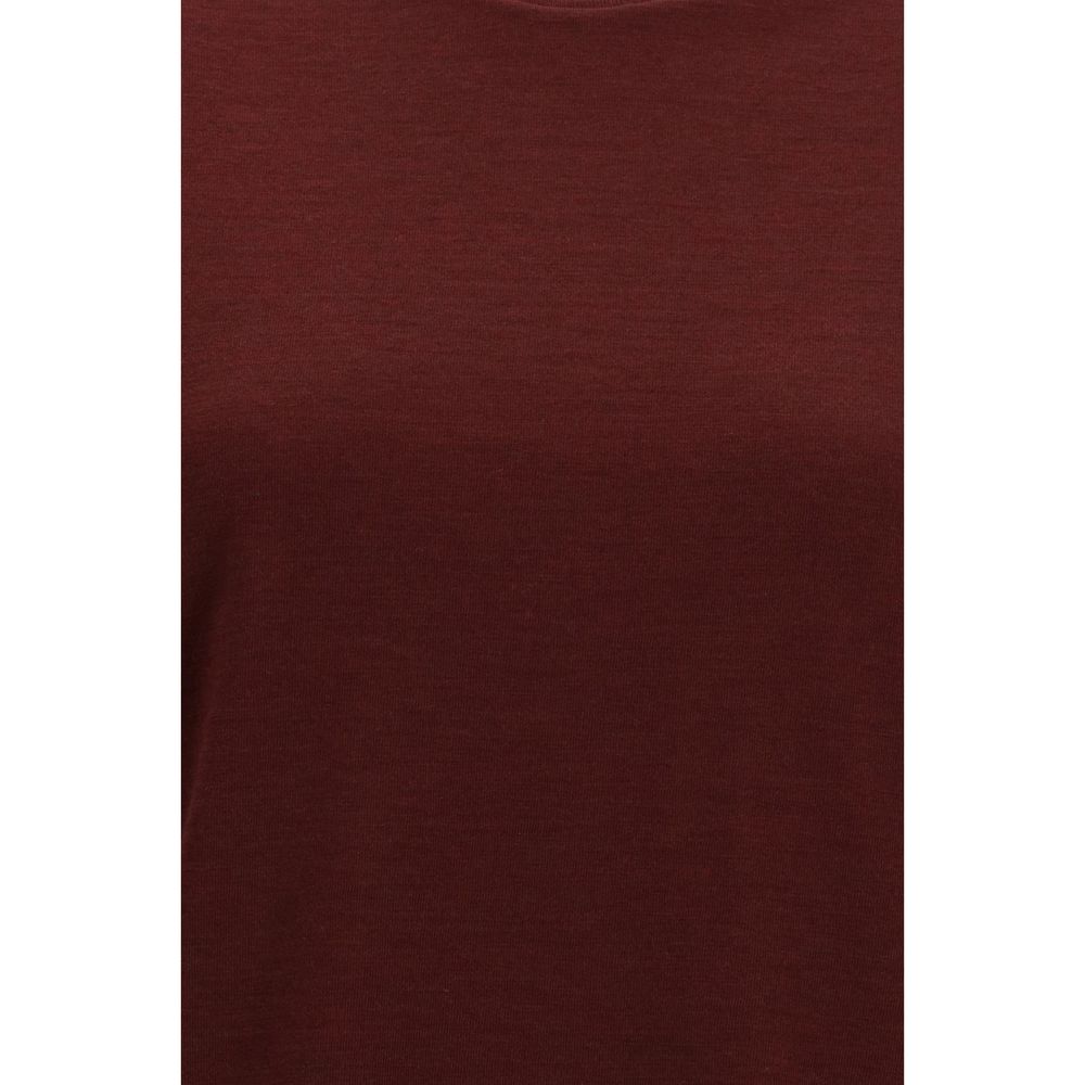 Thom Browne Bordeaux Wool Oves Aries Women's T-Shirt