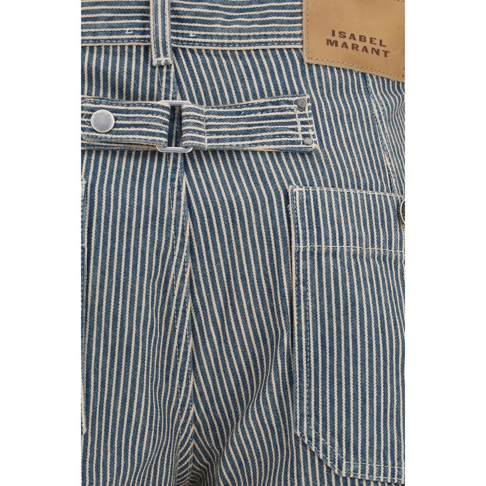Isabel Marant Étoile Blue Polyester Casual Women's Pants