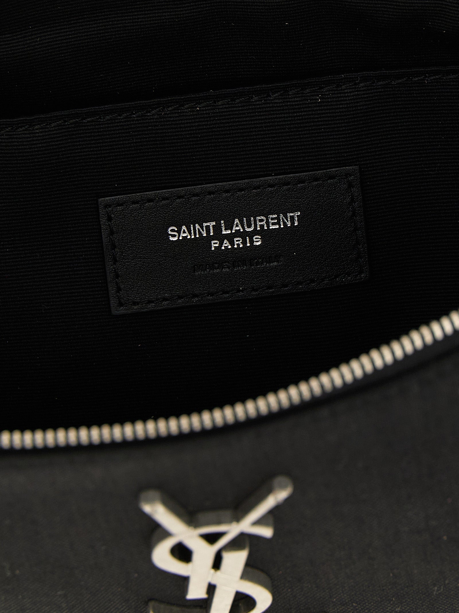 Saint Laurent Black Lamb Leather Crossbody Men's Bag