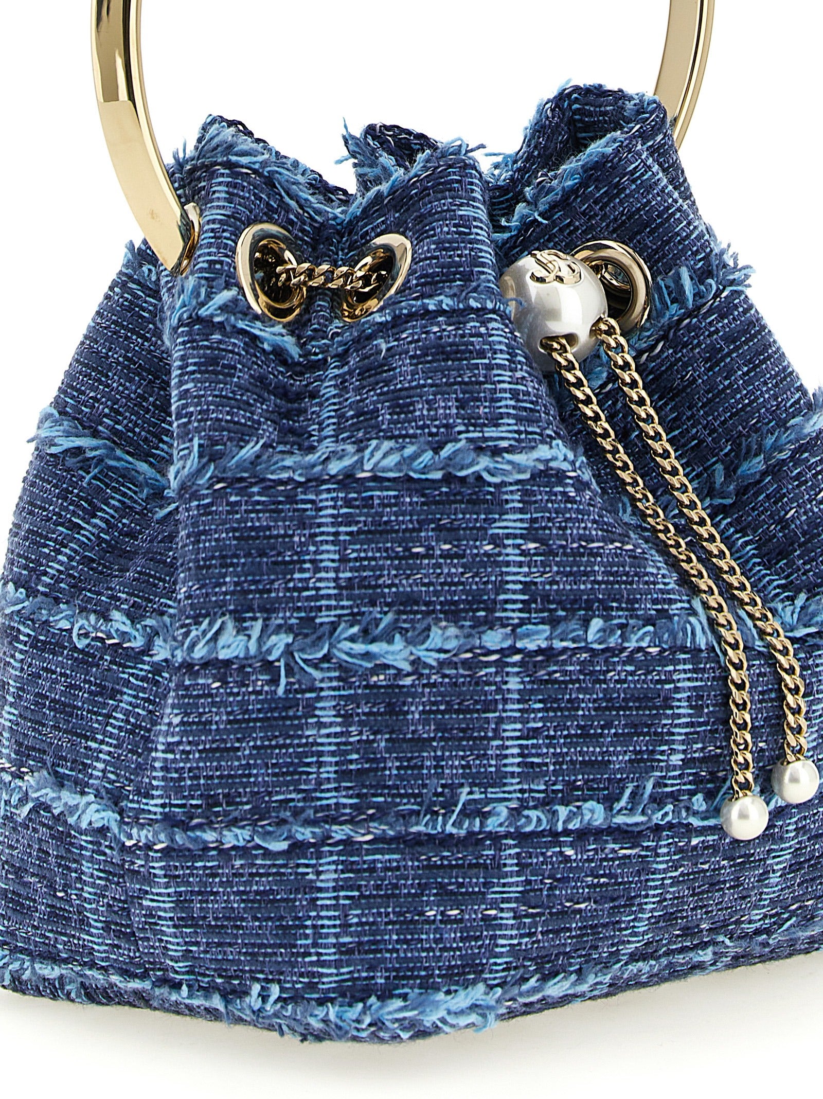 Jimmy Choo Blue Fabric Women's Handbag