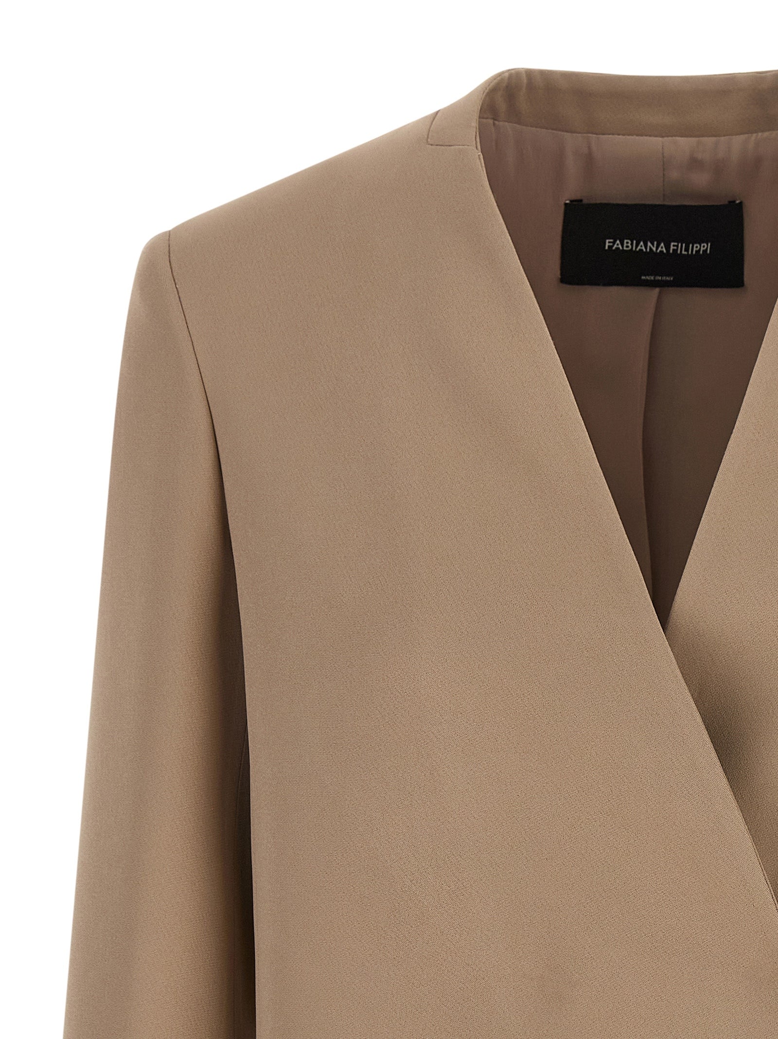 Fabiana Filippi Beige Acetate Women's Blazer