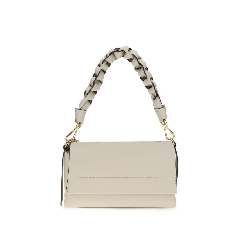 Coccinelle Beige Calf Leather Bos Taurus Shoulder Women's Bag