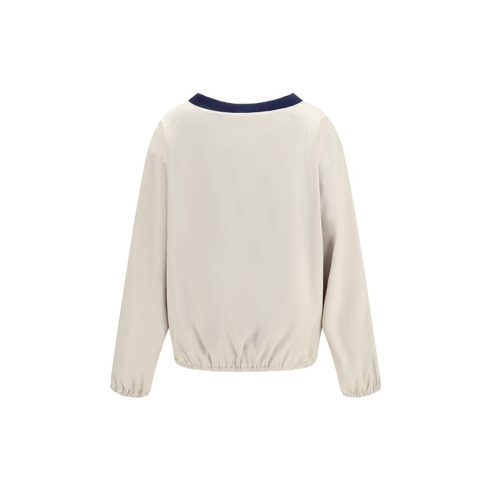 Miu Miu Beige Recycled Polyester Women's Sweatshirt
