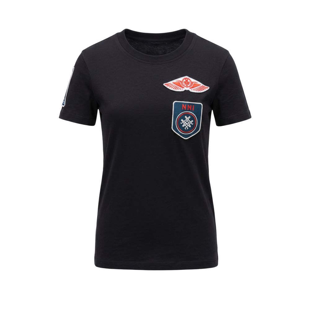 Mr&Mrs Italy Black Cotton Women's Women's T-shirt