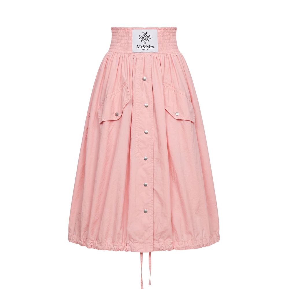 Mr&Mrs Italy Pink Polyester Women Women's Skirt