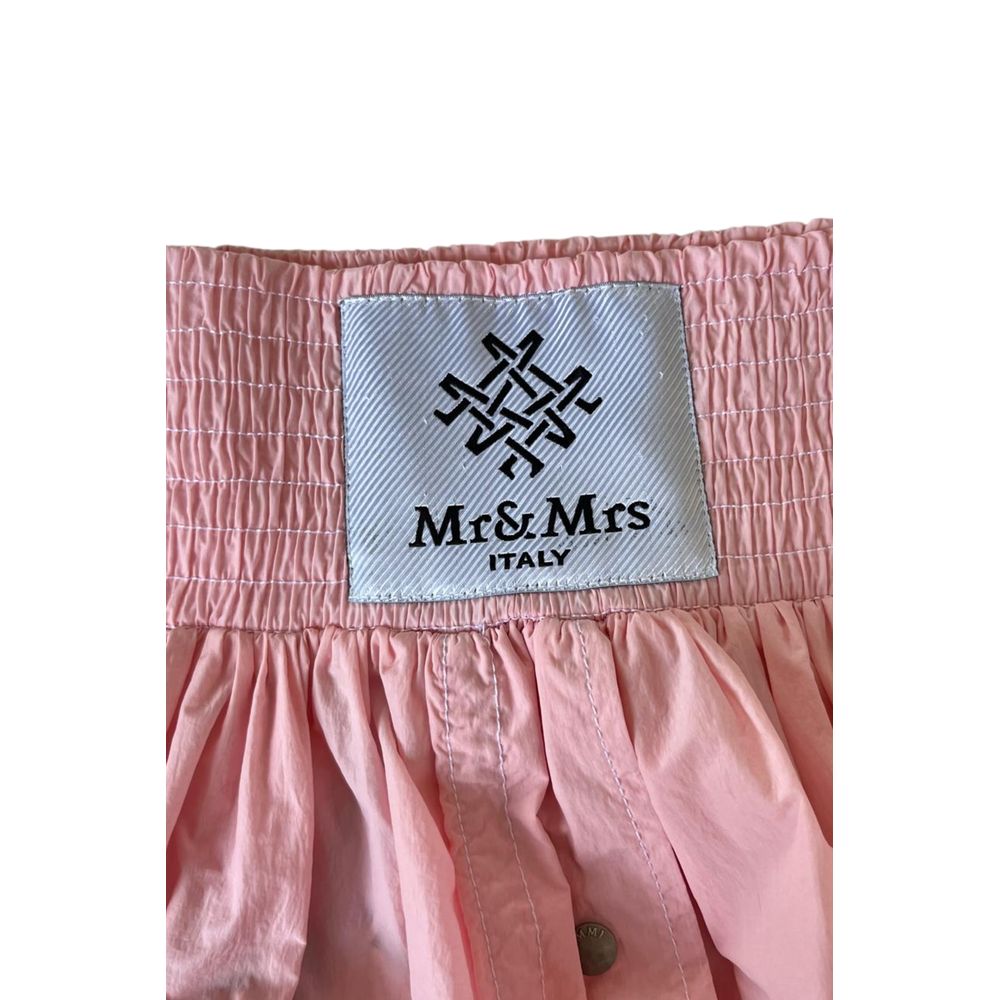 Mr&Mrs Italy Pink Polyester Women Women's Skirt