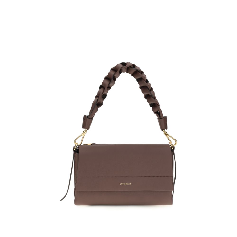 Coccinelle Brown Calf Leather Bos Taurus Shoulder Women's Bag