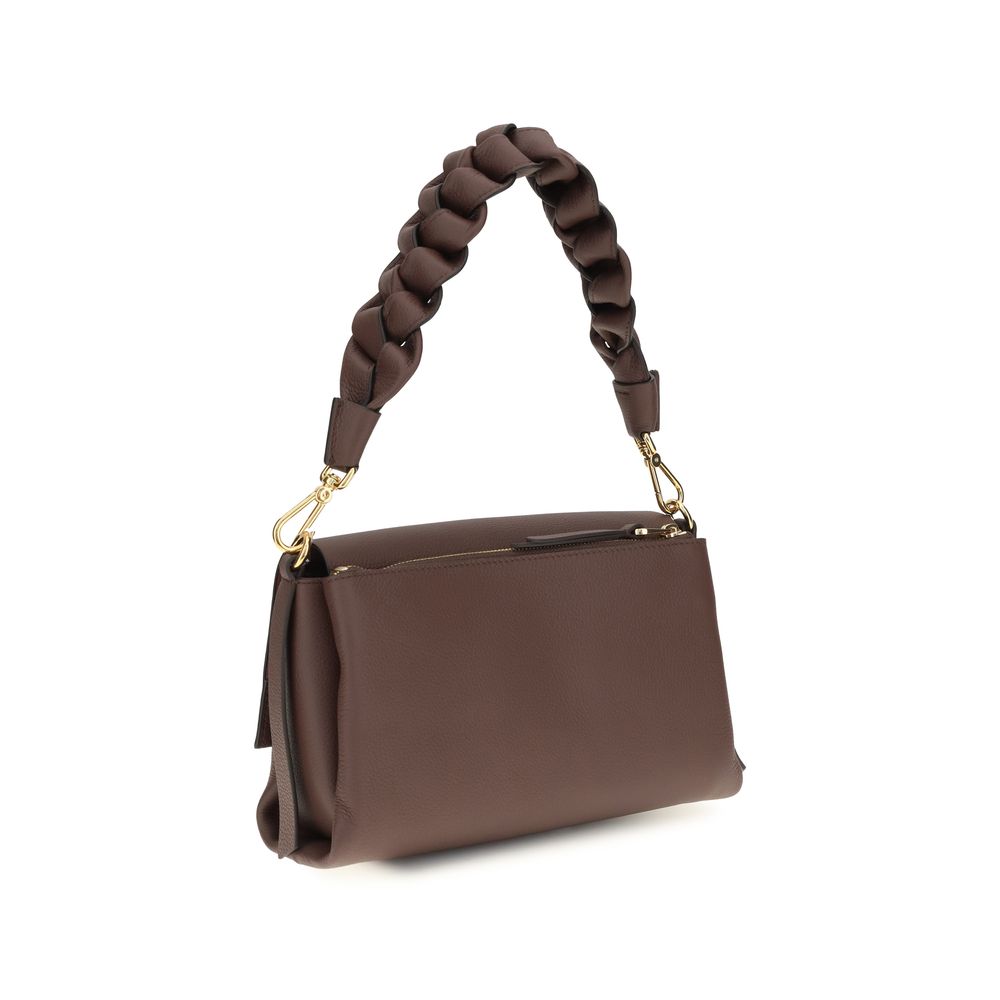 Coccinelle Brown Calf Leather Bos Taurus Shoulder Women's Bag