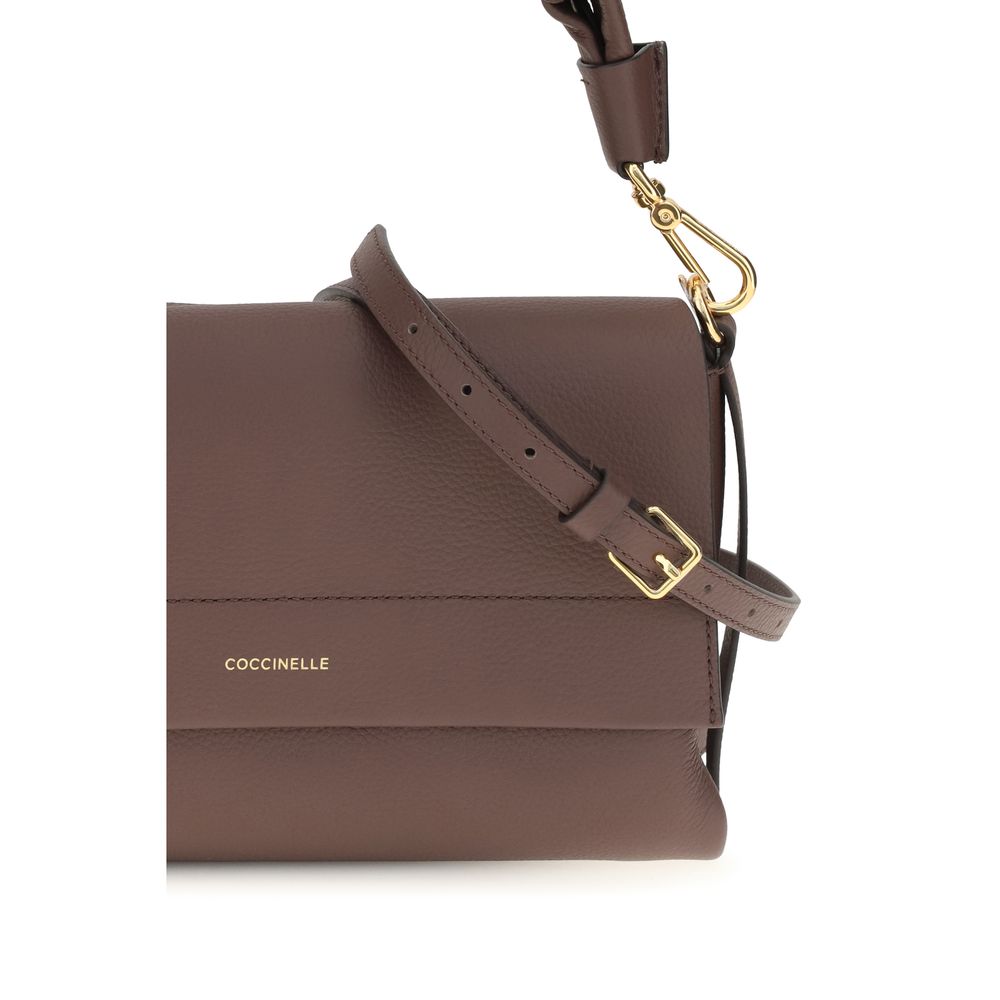Coccinelle Brown Calf Leather Bos Taurus Shoulder Women's Bag