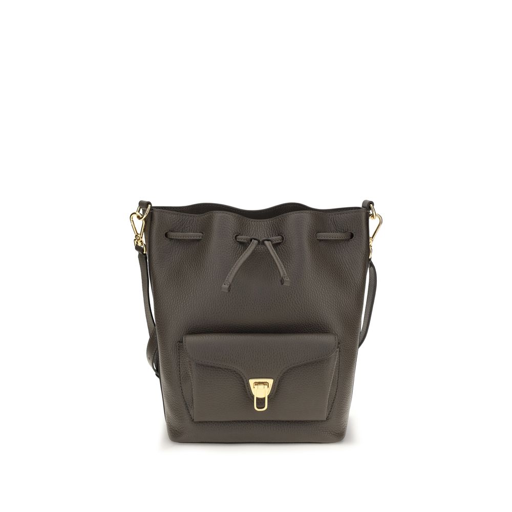 Coccinelle Brown Calf Leather Bos Taurus Shoulder Women's Bag