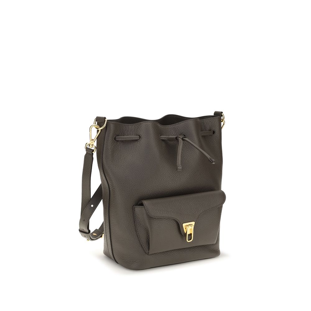 Coccinelle Brown Calf Leather Bos Taurus Shoulder Women's Bag