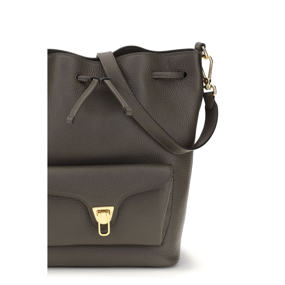 Coccinelle Brown Calf Leather Bos Taurus Shoulder Women's Bag