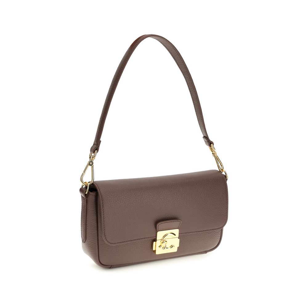 Coccinelle Brown Calf Leather Bos Taurus Shoulder Women's Bag