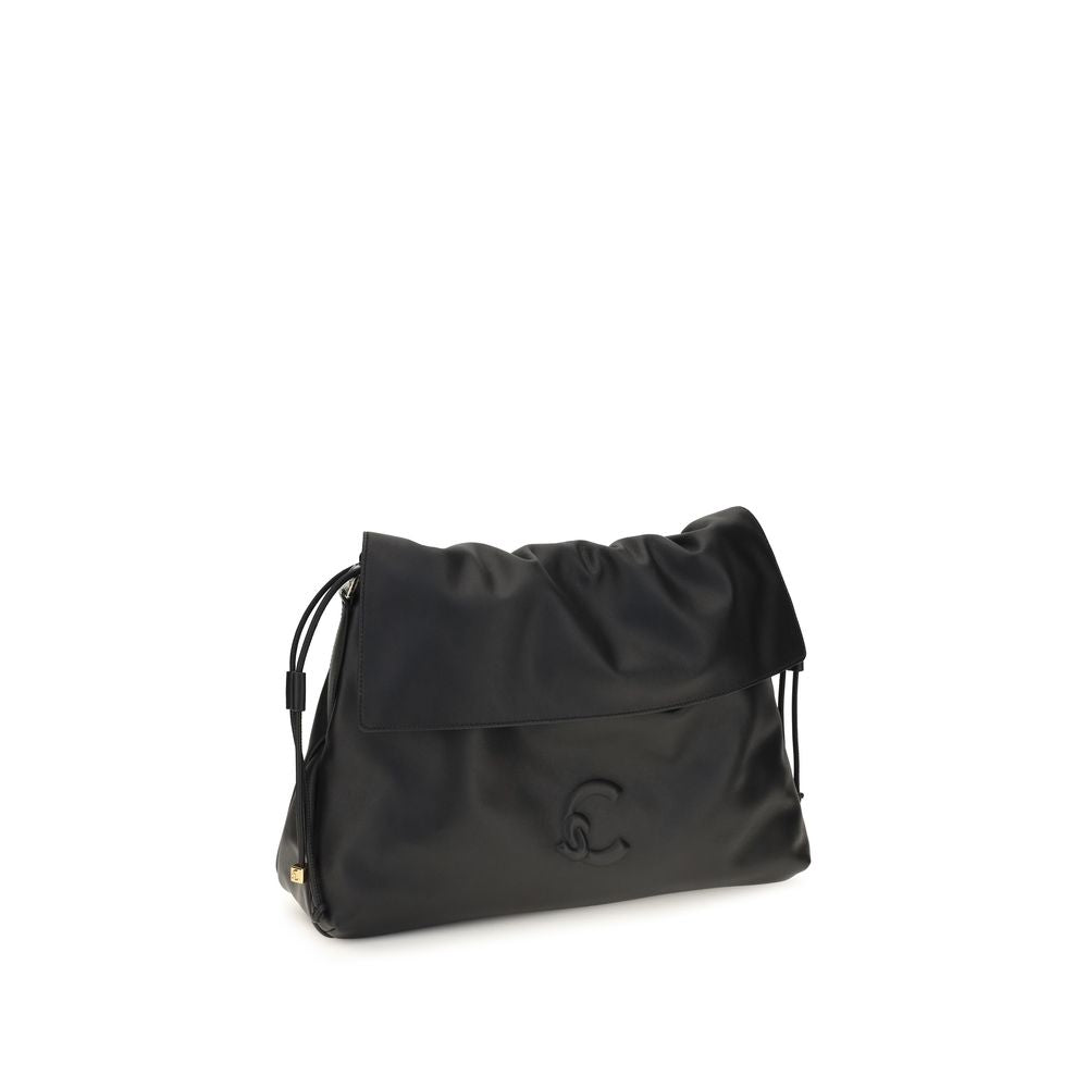 Coccinelle Black Calf Leather Bos Taurus Shoulder Women's Bag