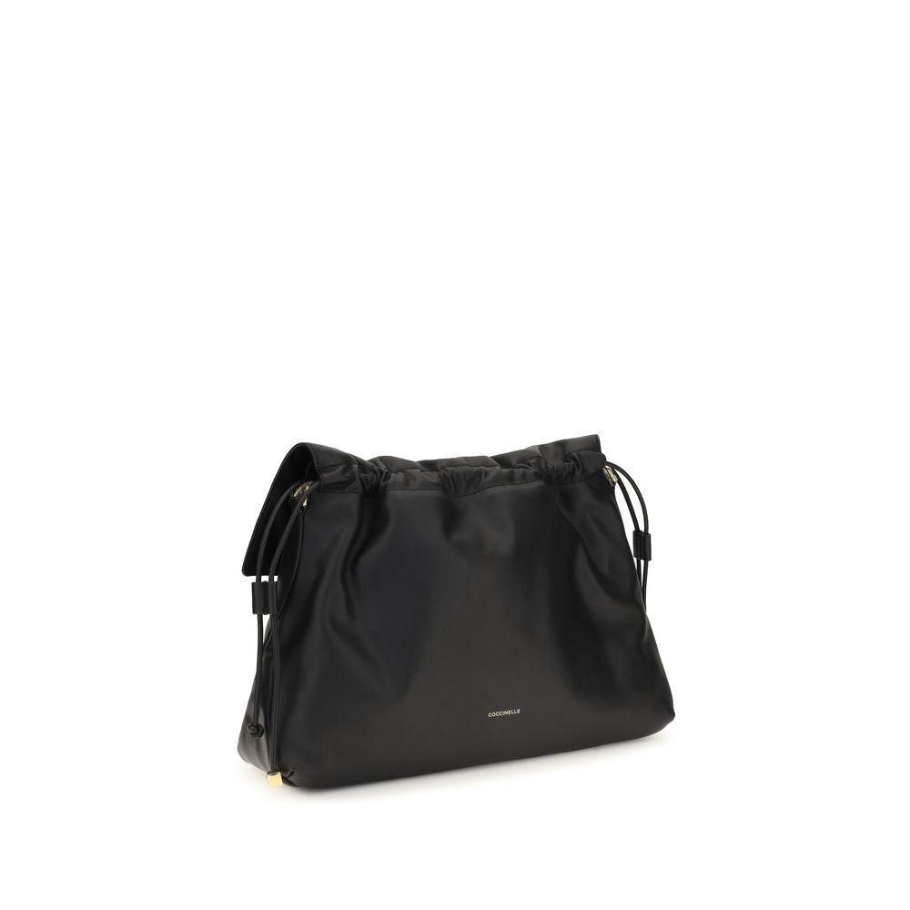 Coccinelle Black Calf Leather Bos Taurus Shoulder Women's Bag