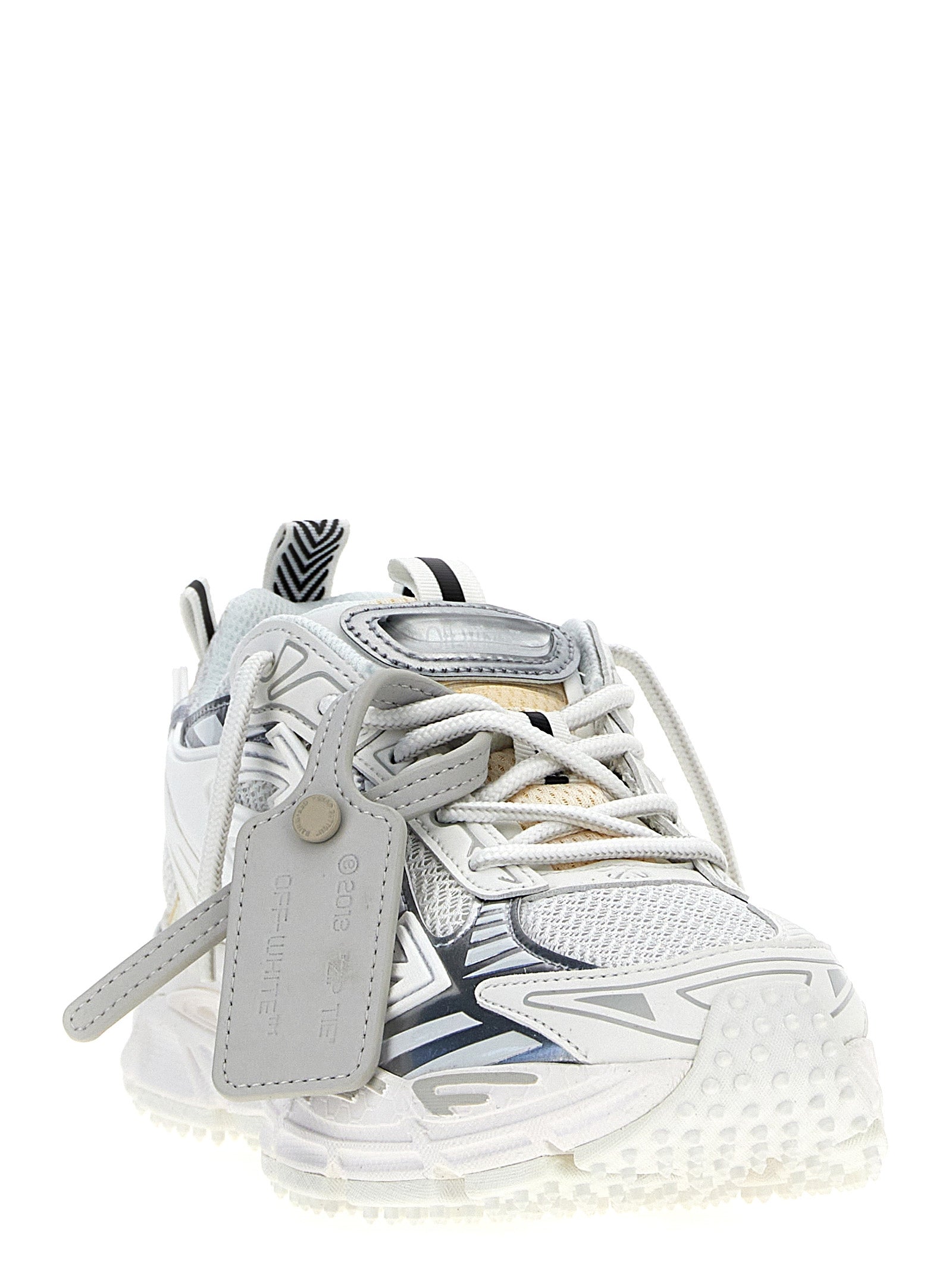 Off-White White Polyethylene Athletic Women's Sneakers