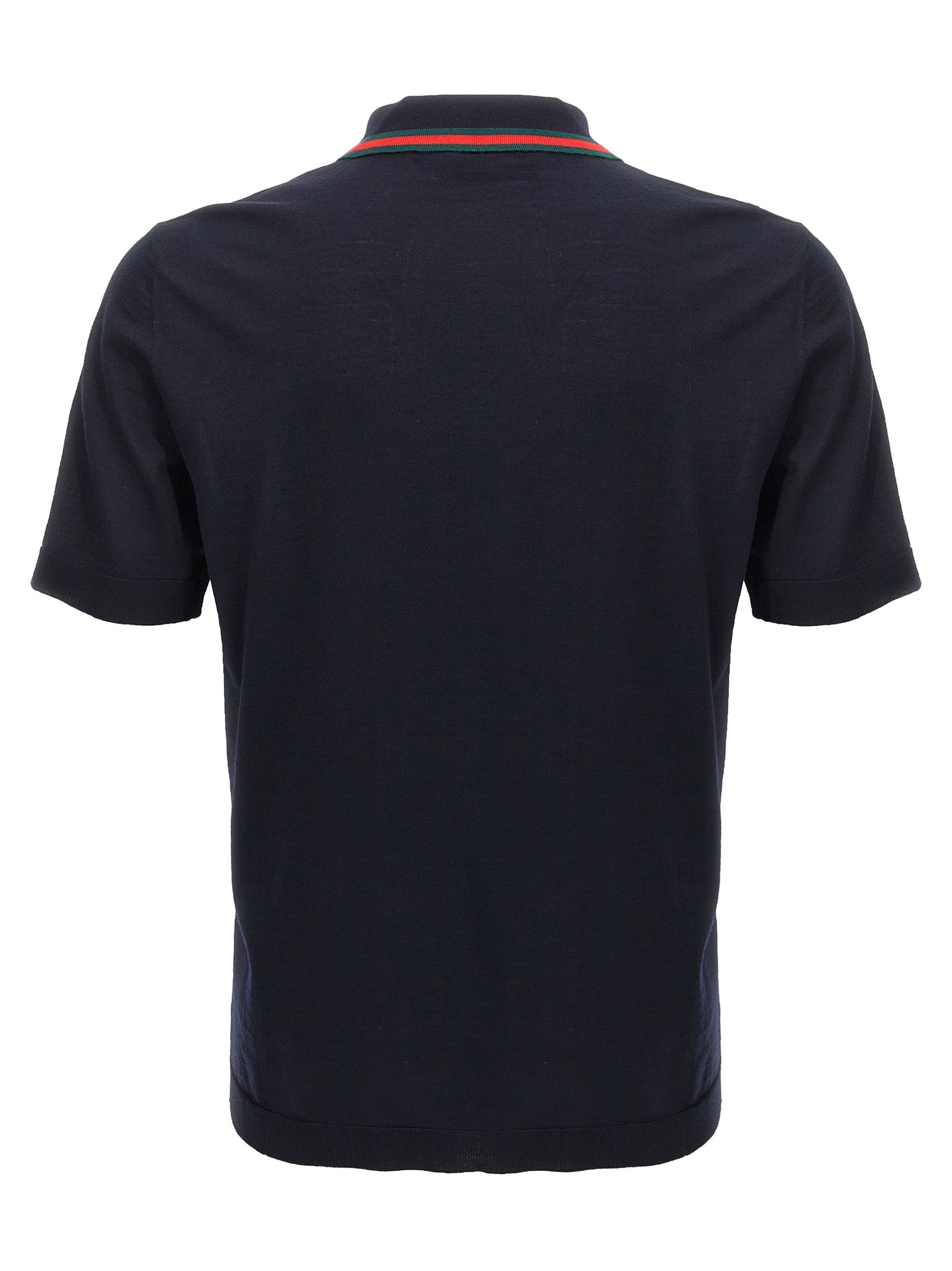 Gucci Blue Wool Polo Men's Shirt