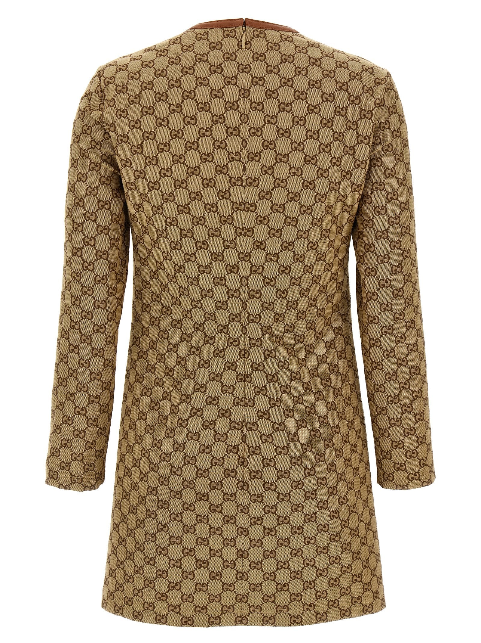 Gucci Beige Cotton Short Women's Dress