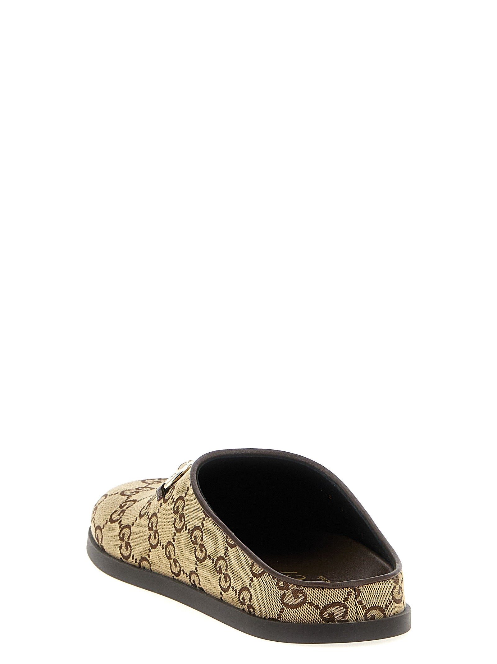 Gucci Beige Cotton Women's Mules
