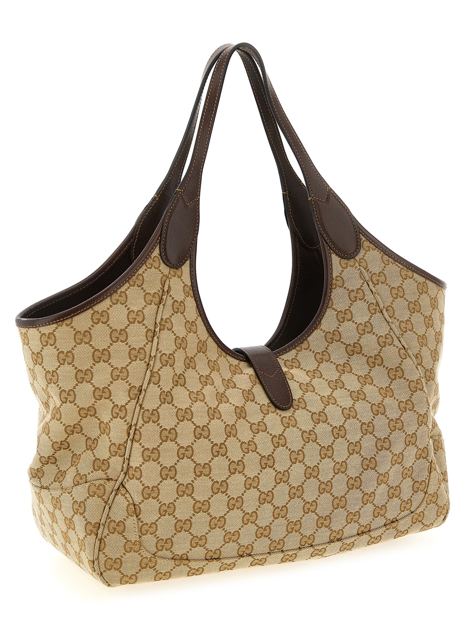 Gucci Beige Polyester Tote Women's Bag
