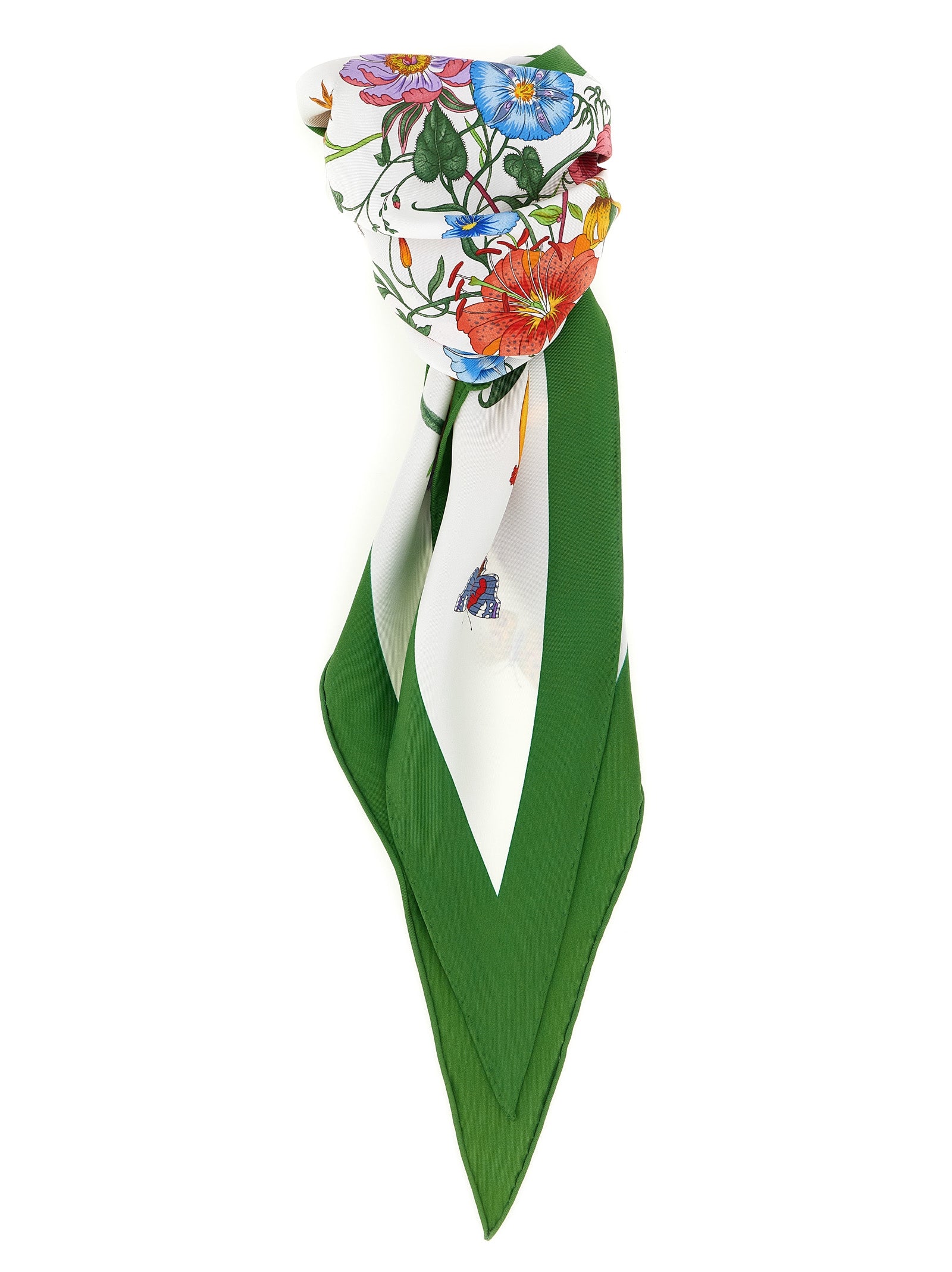 Gucci White Silk Women's Foulard