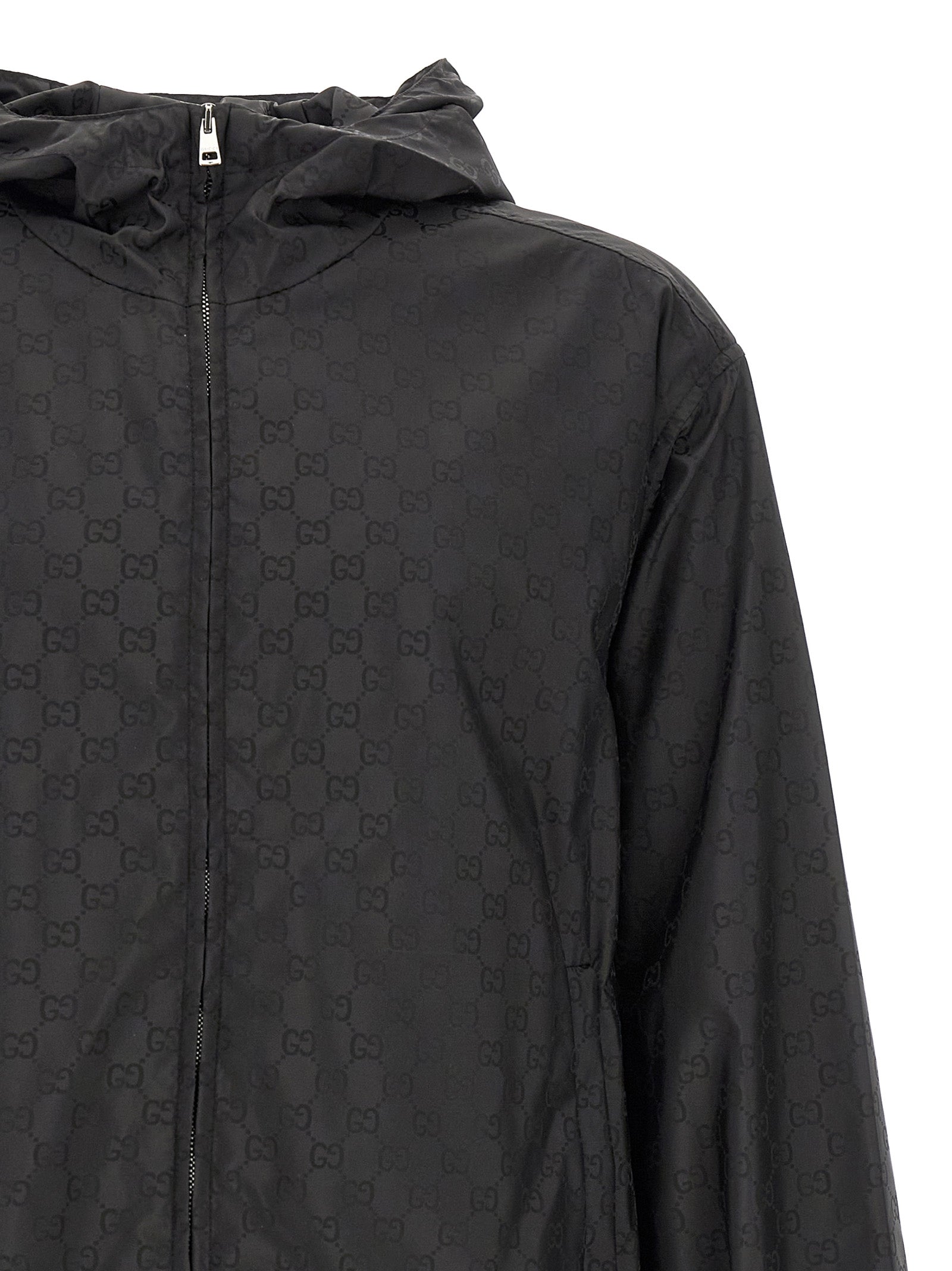 Gucci Black Polyamide Shell Men's Jacket