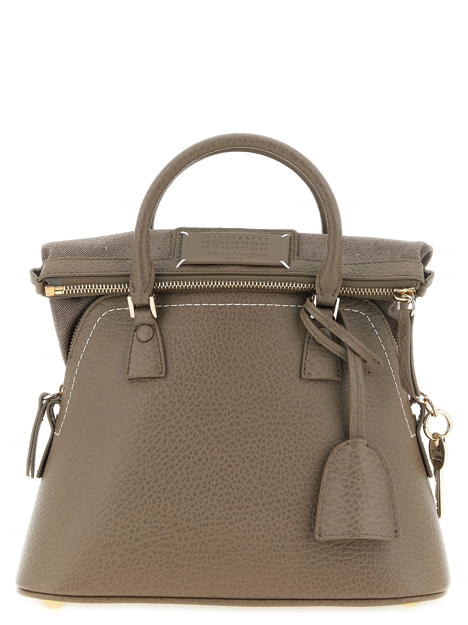 Maison Margiela Gray Calfskin Shoulder Women's Bag