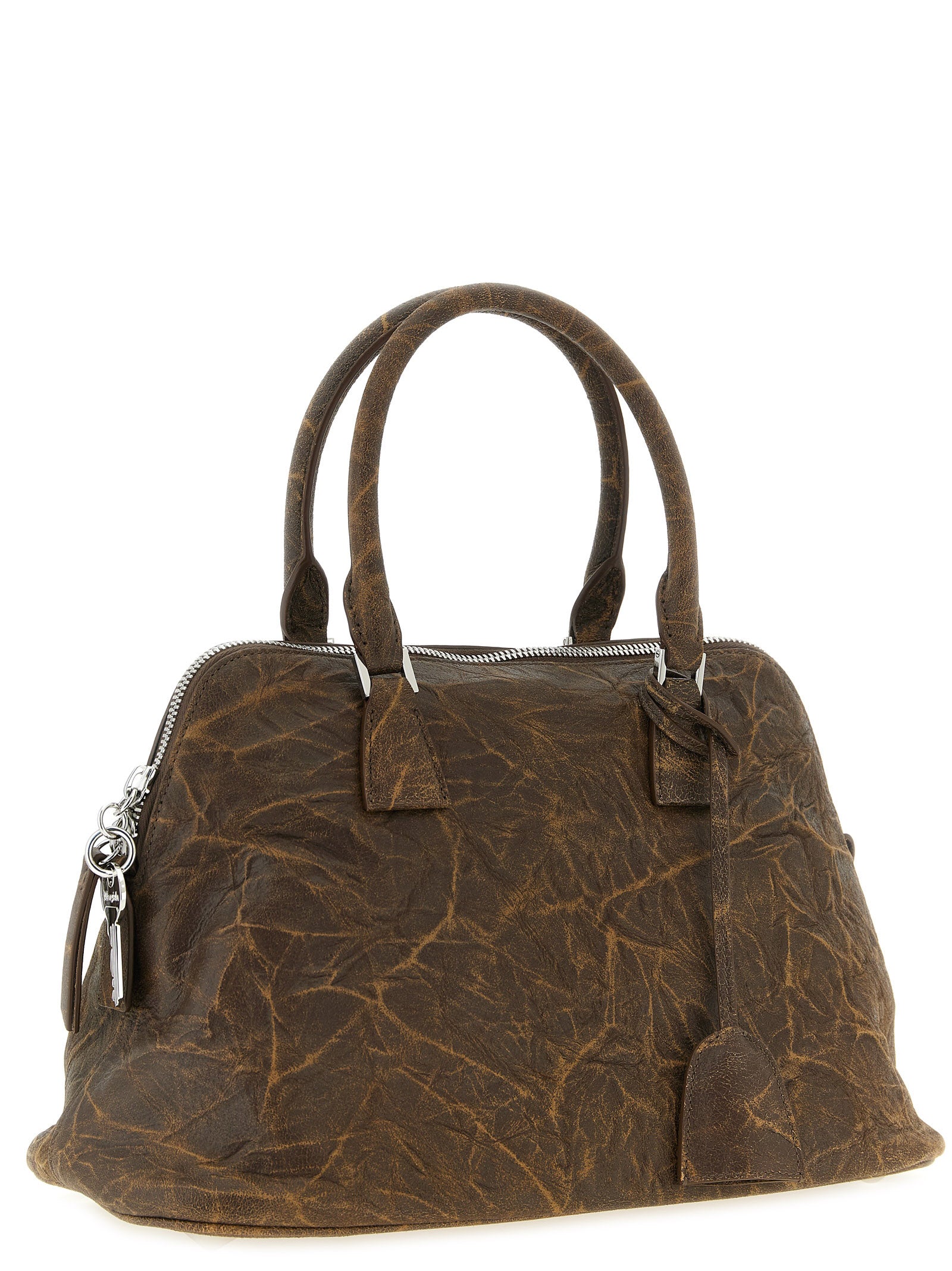 Maison Margiela Brown Goatskin Shoulder Women's Bag