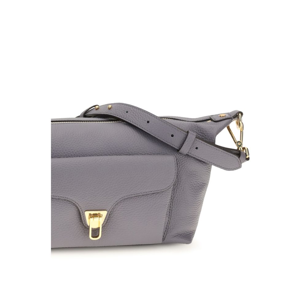 Coccinelle Gray Calf Leather Bos Taurus Shoulder Women's Bag
