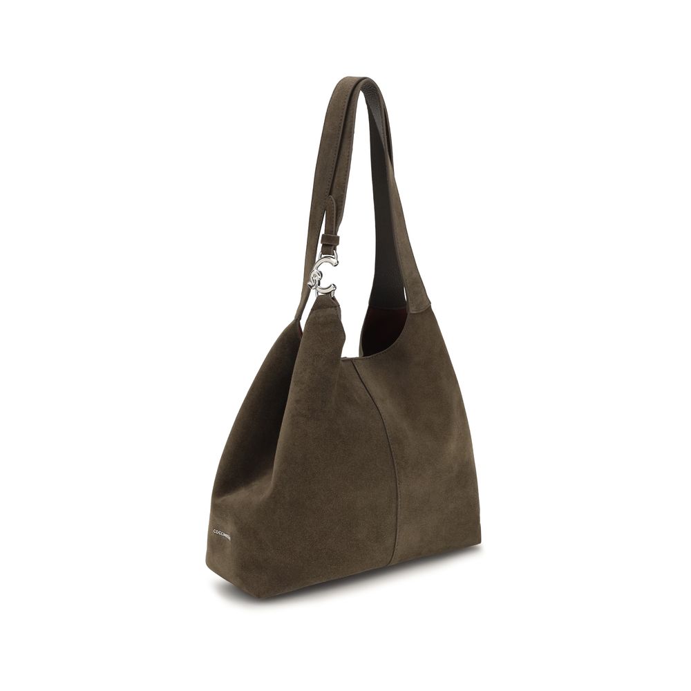 Coccinelle Brown Calf Leather Bos Taurus Shoulder Women's Bag