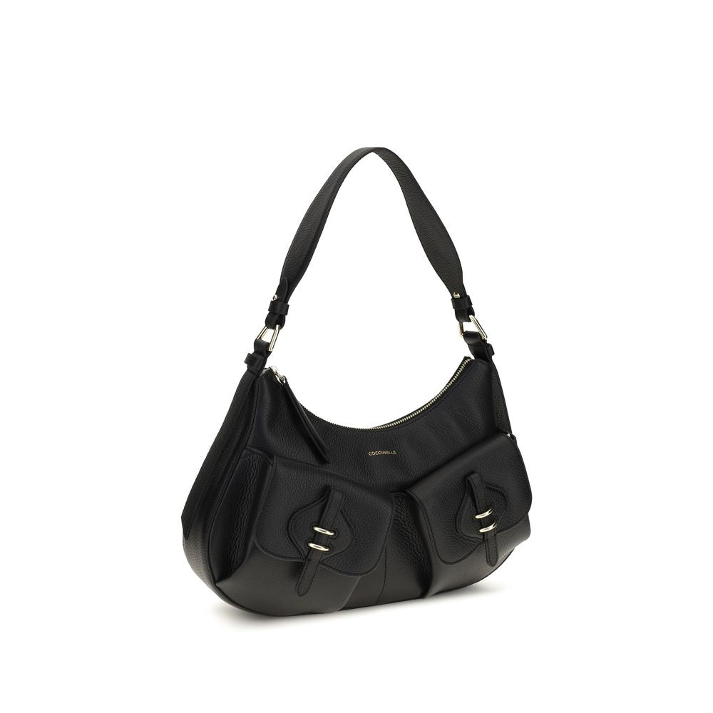 Coccinelle Black Calf Leather Bos Taurus Shoulder Women's Bag