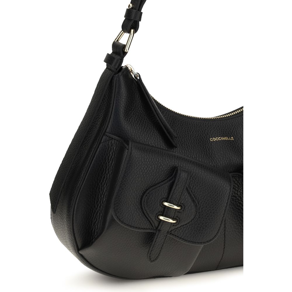 Coccinelle Black Calf Leather Bos Taurus Shoulder Women's Bag