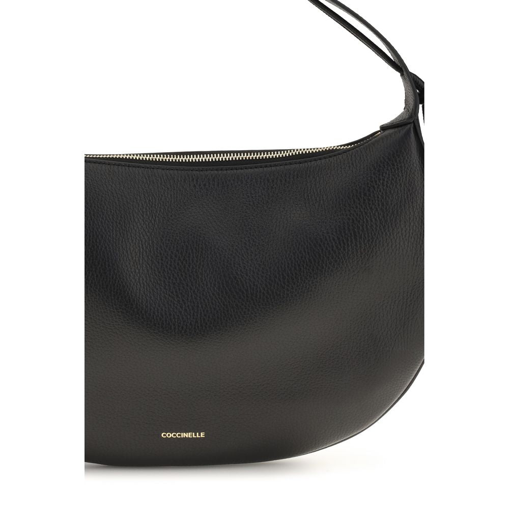 Coccinelle Black Calf Leather Bos Taurus Shoulder Women's Bag