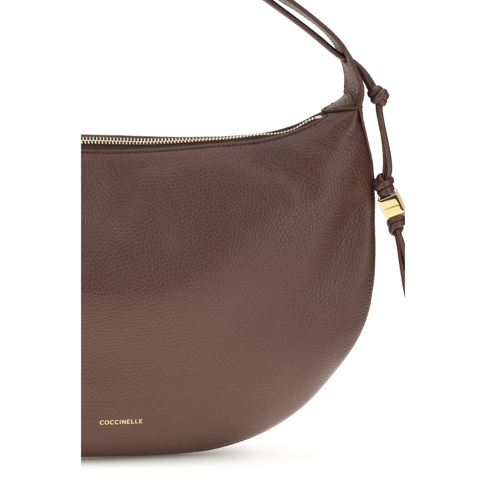 Coccinelle Brown Calf Leather Bos Taurus Shoulder Women's Bag